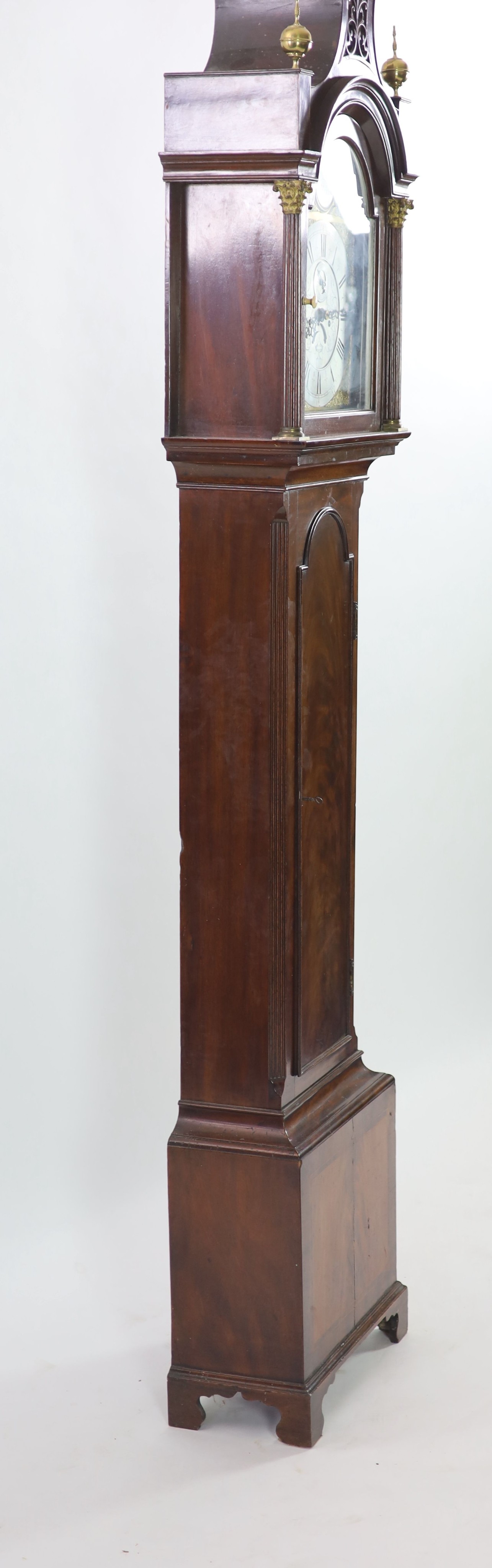 Richard Northen of Hull. A George III mahogany eight day longcase clock, W. 48cm H.244cm